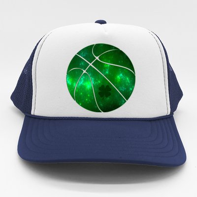 Clover Green Basketball Lover Trucker Hat