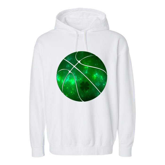 Clover Green Basketball Lover Garment-Dyed Fleece Hoodie