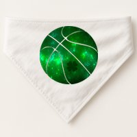 Clover Green Basketball Lover USA-Made Doggie Bandana