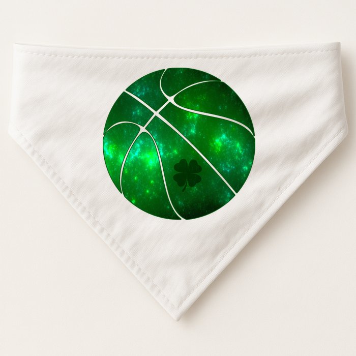 Clover Green Basketball Lover USA-Made Doggie Bandana