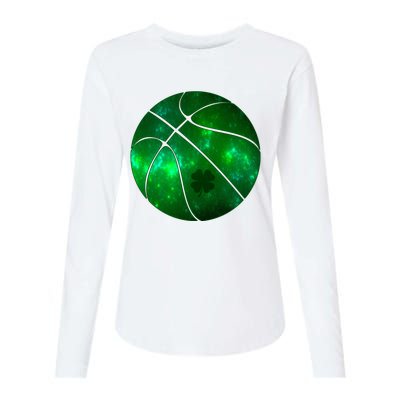 Clover Green Basketball Lover Womens Cotton Relaxed Long Sleeve T-Shirt