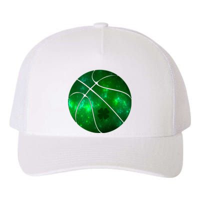 Clover Green Basketball Lover Yupoong Adult 5-Panel Trucker Hat