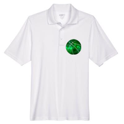 Clover Green Basketball Lover Men's Origin Performance Piqué Polo