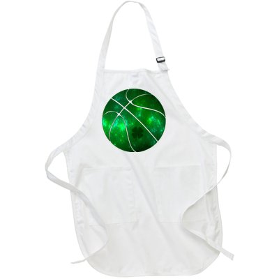 Clover Green Basketball Lover Full-Length Apron With Pockets