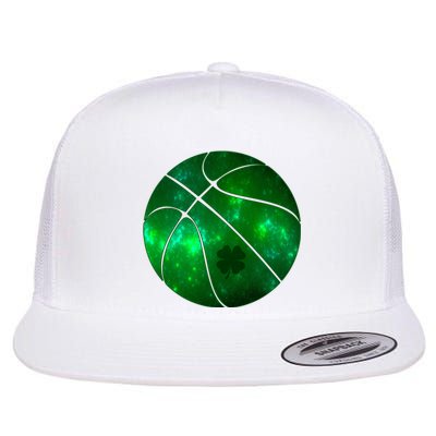 Clover Green Basketball Lover Flat Bill Trucker Hat