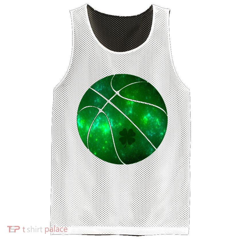 Clover Green Basketball Lover Mesh Reversible Basketball Jersey Tank
