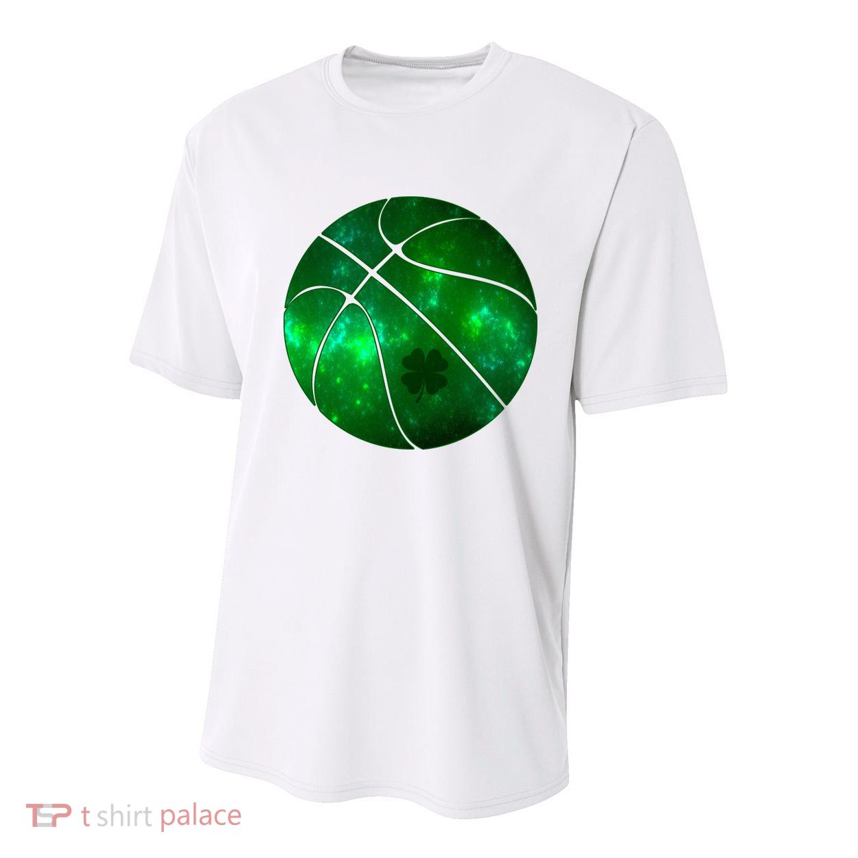 Clover Green Basketball Lover Youth Performance Sprint T-Shirt