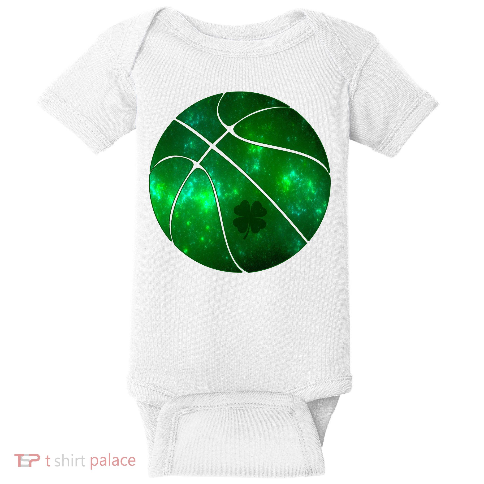 Clover Green Basketball Lover Baby Bodysuit