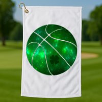 Clover Green Basketball Lover Golf Towel