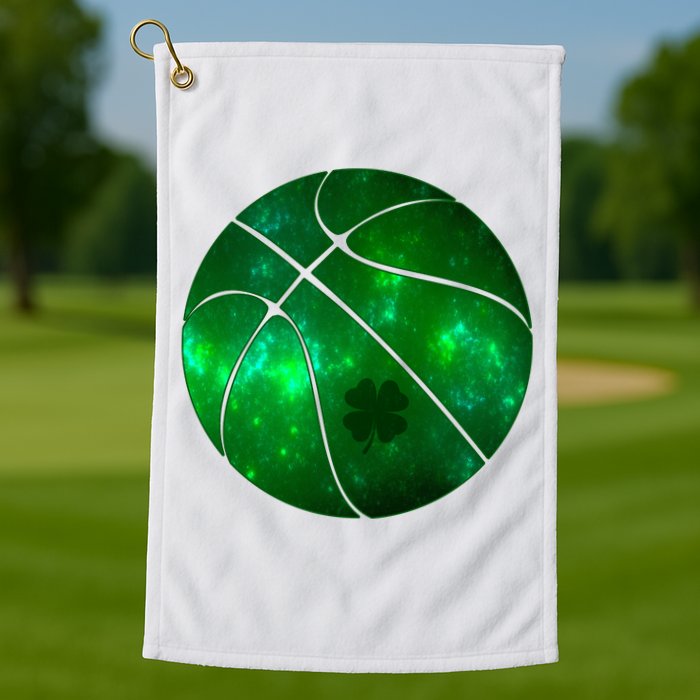 Clover Green Basketball Lover Golf Towel