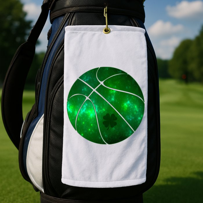 Clover Green Basketball Lover Golf Towel