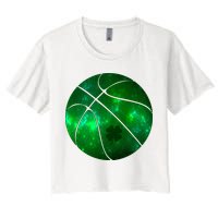 Clover Green Basketball Lover Women's Crop Top Tee