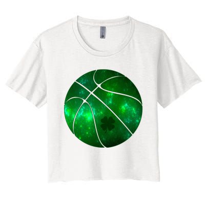 Clover Green Basketball Lover Women's Crop Top Tee