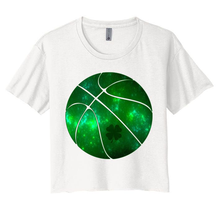 Clover Green Basketball Lover Women's Crop Top Tee