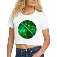 Clover Green Basketball Lover Women's Crop Top Tee