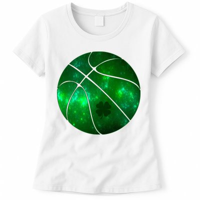 Clover Green Basketball Lover Womens T-Shirt