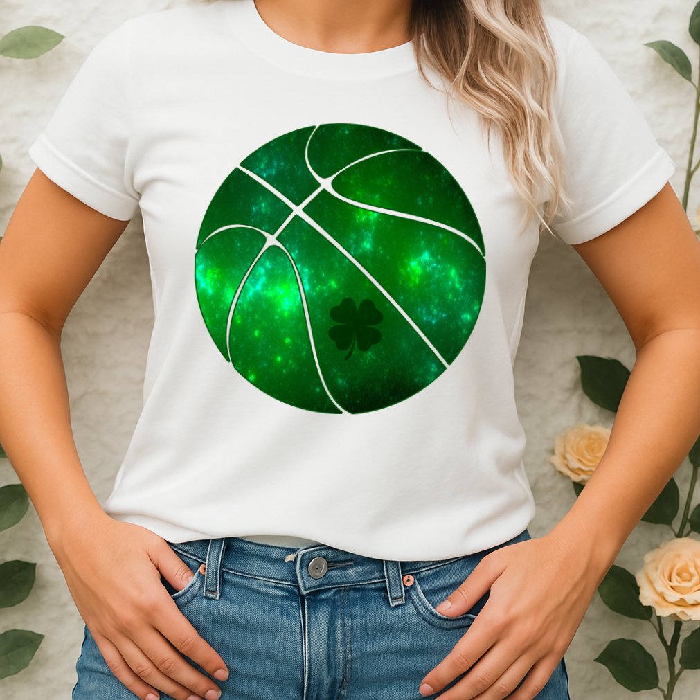 Clover Green Basketball Lover Womens T-Shirt