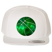 Clover Green Basketball Lover Wool Snapback Cap