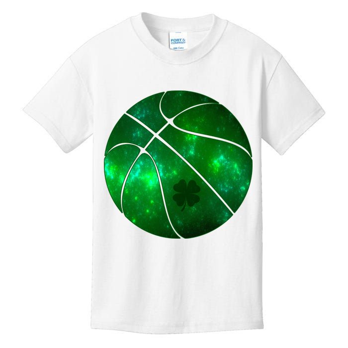 Clover Green Basketball Lover Kids T-Shirt
