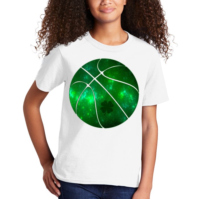 Clover Green Basketball Lover Kids T-Shirt