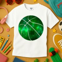 Clover Green Basketball Lover Kids T-Shirt