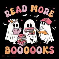 Cute Ghost Book Read More Books Funny Teachers Halloween Tall T-Shirt