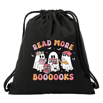 Cute Ghost Book Read More Books Funny Teachers Halloween Drawstring Bag