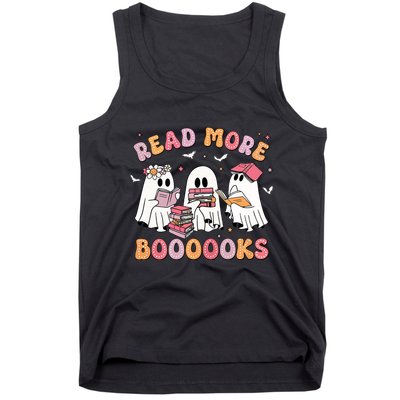 Cute Ghost Book Read More Books Funny Teachers Halloween Tank Top