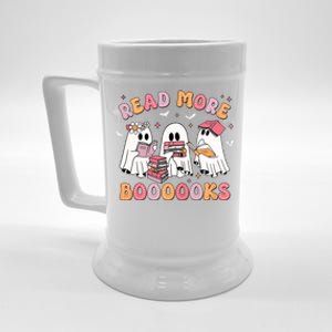 Cute Ghost Book Read More Books Funny Teachers Halloween Beer Stein