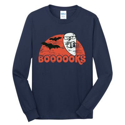 Cute Ghost Boooooks School Librarian Or Teacher Halloween Tall Long Sleeve T-Shirt