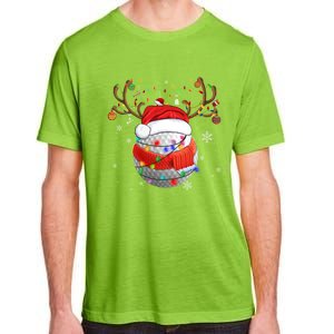 Christmas Golf Ball Santa Hat Funny Xmas Pajama Matching Cool Gift Adult ChromaSoft Performance T-Shirt