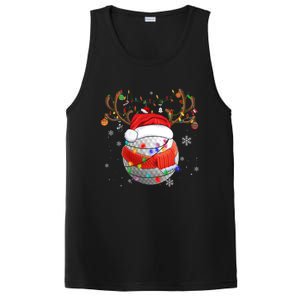 Christmas Golf Ball Santa Hat Funny Xmas Pajama Matching Cool Gift PosiCharge Competitor Tank