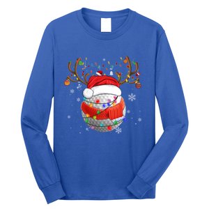 Christmas Golf Ball Santa Hat Funny Xmas Pajama Matching Cool Gift Long Sleeve Shirt