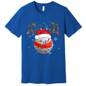 Christmas Golf Ball Santa Hat Funny Xmas Pajama Matching Cool Gift Premium T-Shirt