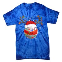 Christmas Golf Ball Santa Hat Funny Xmas Pajama Matching Cool Gift Tie-Dye T-Shirt