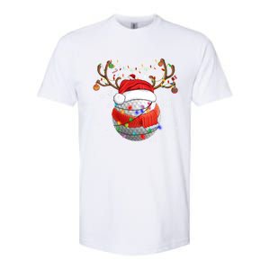 Christmas Golf Ball Santa Hat Funny Xmas Pajama Matching Cool Gift Softstyle CVC T-Shirt