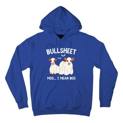 Cow Ghost Bullsheet Moo I Mean Boo Halloween Gift Tall Hoodie