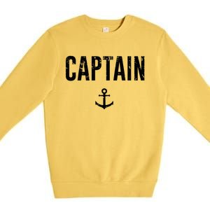 Captain Gift Boat Owner Novelty Gift Premium Crewneck Sweatshirt