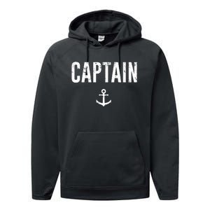 Captain Gift Boat Owner Novelty Gift Performance Fleece Hoodie