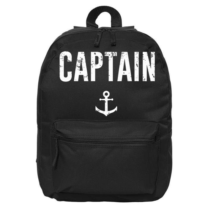 Captain Gift Boat Owner Novelty Gift 16 in Basic Backpack