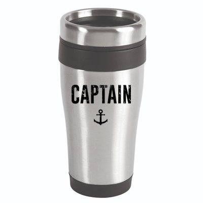 Captain Gift Boat Owner Novelty Gift 16oz Travel Tumbler