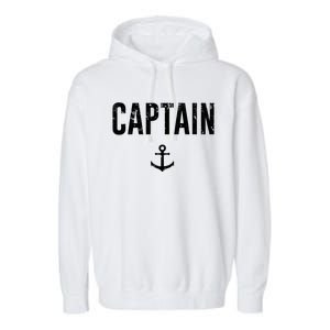 Captain Gift Boat Owner Novelty Gift Garment-Dyed Fleece Hoodie