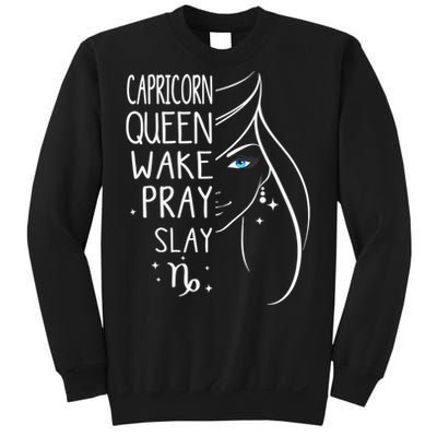 Capricorn Girls Black Queen Best January Birthday Gift Sweatshirt