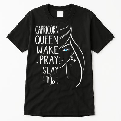 Capricorn Girls Black Queen Best January Birthday Gift Tall T-Shirt