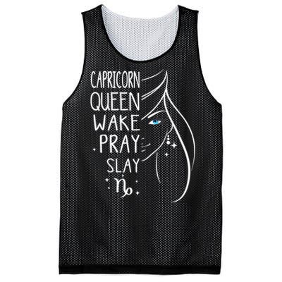 Capricorn Girls Black Queen Best January Birthday Gift Mesh Reversible Basketball Jersey Tank