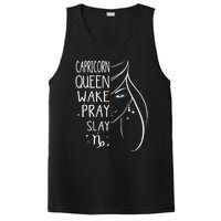 Capricorn Girls Black Queen Best January Birthday Gift PosiCharge Competitor Tank