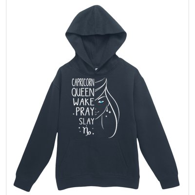 Capricorn Girls Black Queen Best January Birthday Gift Urban Pullover Hoodie