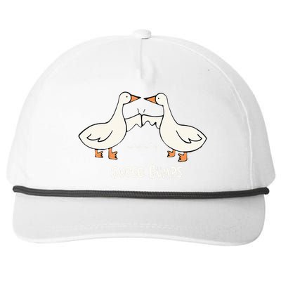 Cute Goose Bumps Funny Animal Pun Lover Snapback Five-Panel Rope Hat