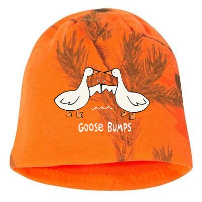 Cute Goose Bumps Funny Animal Pun Lover Kati - Camo Knit Beanie