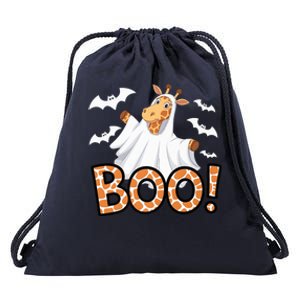 Cute Giraffe Boo Halloween Costume Zoo Lover Happy Halloween Custome Drawstring Bag